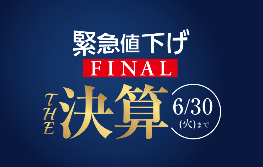 緊急値下げ FINAL THE 決算2026